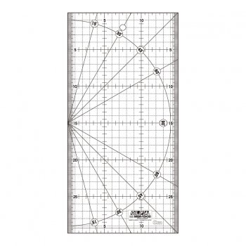 Quiltlinjal rektangular olfa 15x60 cm