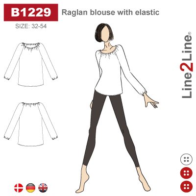 B1229 Raglanblus Line2Line monster